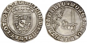 FRANKREICH
Lothringen, Herzogtum. Antoine, 1508-1544. Groschen (1/2 Plaque) o. J., Nancy. 1.45 g. Flon 598, 84 Gutes sehr schön / Good very fine. (~€...