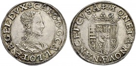 FRANKREICH
Lothringen, Herzogtum. Karl III. 1545-1608. Teston o. J. (1564-1574), Nancy. Münzmeisterzeichen B (Nicolas Briseur). 9.32 g. Flon 641,71 v...