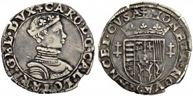 FRANKREICH
Lothringen, Herzogtum. Karl III. 1545-1608. 1/4 Teston o. J. (1564-1574), Nancy. Ohne Münzmeisterzeichen. 2.07 g. Flon vgl. 641,68. Schröt...