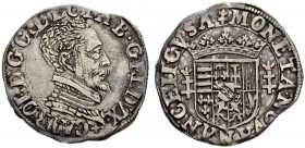 FRANKREICH
Lothringen, Herzogtum. Karl III. 1545-1608. 1/4 Teston o. J. (1581-1608), Nancy. Münzmeisterzeichen G (Nicolas Gennetaire). 2.17 g. Flon 6...