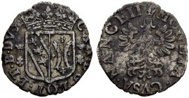 FRANKREICH
Lothringen, Herzogtum. Karl IV. 1626-1634. Groschen o. J., Nancy. 1.04 g. Flon 703,21. Selten / Rare. Fast sehr schön / About very fine. (...