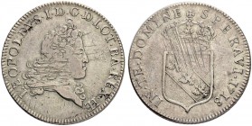 FRANKREICH
Lothringen, Herzogtum. Leopold I. 1690-1729. Doppelter Teston 1718, Nancy. 18.71 g. Flon 905,110. Justiert / Adjustment marks. Sehr schön ...