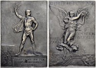 FRANKREICH
Paris, Stadt. Versilberte Bronzeplakette 1900. Preismedaille der Weltausstellung für Concours de Tir VIIme Concours national. Stempel von ...