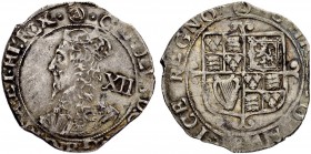 GROSSBRITANNIEN
Königreich. Charles I. 1625-1649. Shilling o. J. (1641-1643), London. Münzzeichen Dreieck im Kreis (triangel in cricle). 6.04 g. Seab...