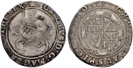 GROSSBRITANNIEN
Königreich. Charles I. 1625-1649. 1/2 Crown o. J. (1648-1649), London. Münzzeichen Krone (crown). 14.83 g. Seaby 2771. Schön-sehr sch...
