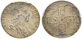 GROSSBRITANNIEN
Königreich. William III. 1694-1702. 6 Pence 1697, London. Seaby 3538. PCGS MS64. (~€ 255/~US$ 315)