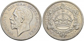 GROSSBRITANNIEN
Königreich. George V. 1910-1936. Crown 1932, London. 28.19 g. Seaby 4036. Dav. 110. Selten / Rare. Fast FDC / About uncirculated. (~€...
