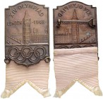 GROSSBRITANNIEN
Königreich. George VI. 1936-1952. Bronzeplakette 1948. Abzeichen für Teilnehmer für die Olympischen Spiele 1948 in London. 32 x48 mm....