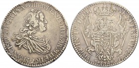 ITALIEN
Toscana. Francesco II. di Lorena, 1737-1765. 10 Paoli 1747, Florenz. 26.95 g. MIR 361/1. Dav. 1504. Sehr schön / Very fine. (~€ 130/~US$ 160)...
