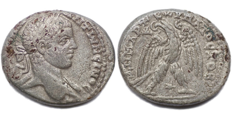 Seleucis and Pieria. Antioch. Elagabalus AD 218-222. Billon-Tetradrachm (13.93g ...