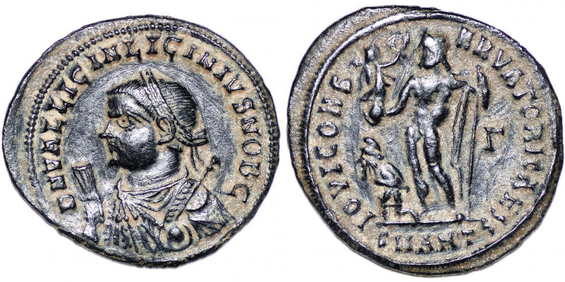 LICINIUS II (Caesar, 317-324). Follis (2.12g / 19mm). Antioch.
D N VAL LICIN LIC...