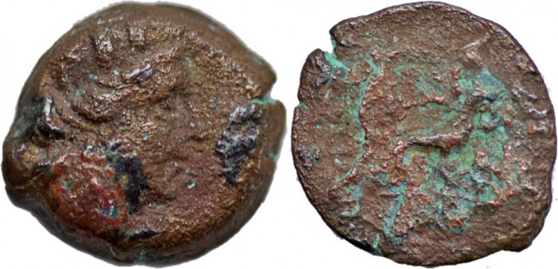 SELEUKID KINGS, Antiochos III. 222-187 BC. Æ (2.26g/ 13mm)