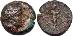 SELEUKID KINGS, Antiochos III. 222-187 BC. Æ. Seleucia on the Tigris . RARE