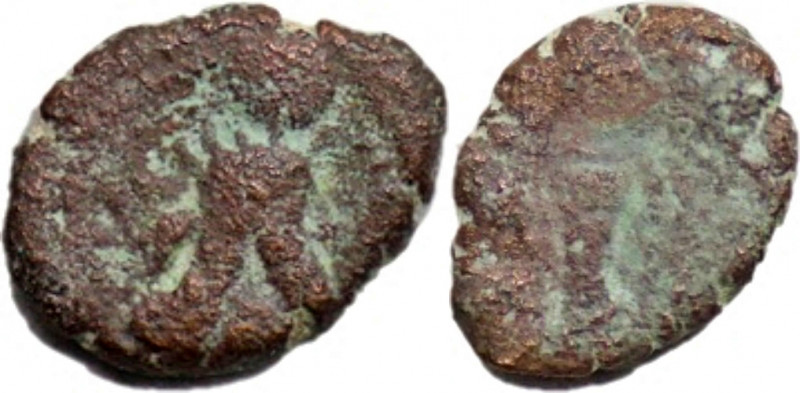 SASANIAN EMPIRE. Bahram (Varhran) I (271-274 AD). Æ Pashiz (1.28g/ 10mm). Bahram...