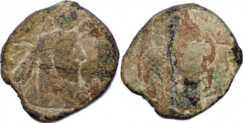Sasanian Empire. Narseh. A.D. 293-303. Lead Pashiz (1.82g/ 17mm). Bust of Narseh...