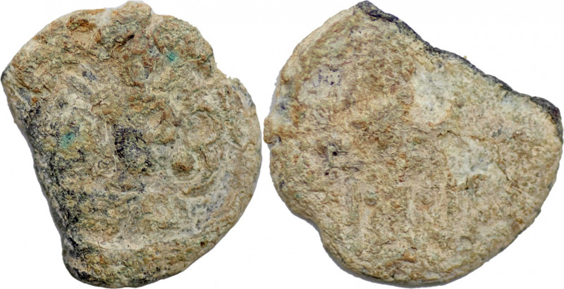 SASANIAN EMPIRE. Shapur II (AD 309-379). Lead Pashiz, (1.76/ 14mm). Bust of Shap...