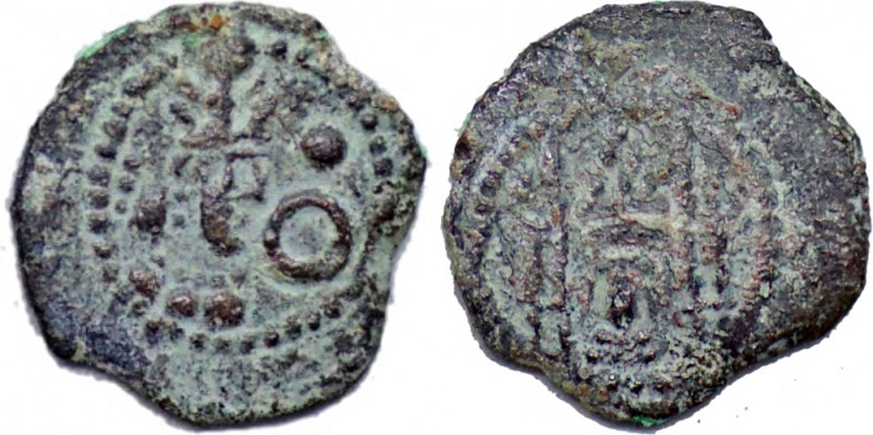 SASANIAN EMPIRE. Yazdgard II. A.D. 438-457. Æ Pashiz (1.31g/ 15mm). Bust of Yazd...