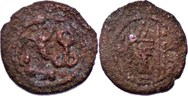 SASANIAN EMPIRE. Yazdgard II. A.D. 438-457. Æ Pashiz (1.51g/ 14mm). Bust of Yazd...