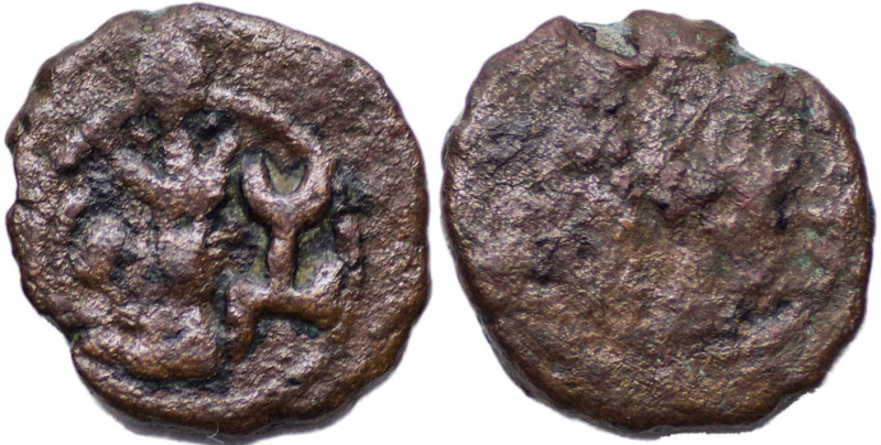 SASANIAN EMPIRE, Yazdgard II, AD 438-457. AE Pashiz (1.81 gm; 13 mm). No mint. B...