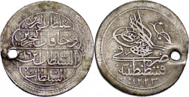 OTTOMAN EMPIRE. Mahmud II (AH 1223-1255 / 1808-1839 AD). 5 Para. Qustantiniya. 1223//16