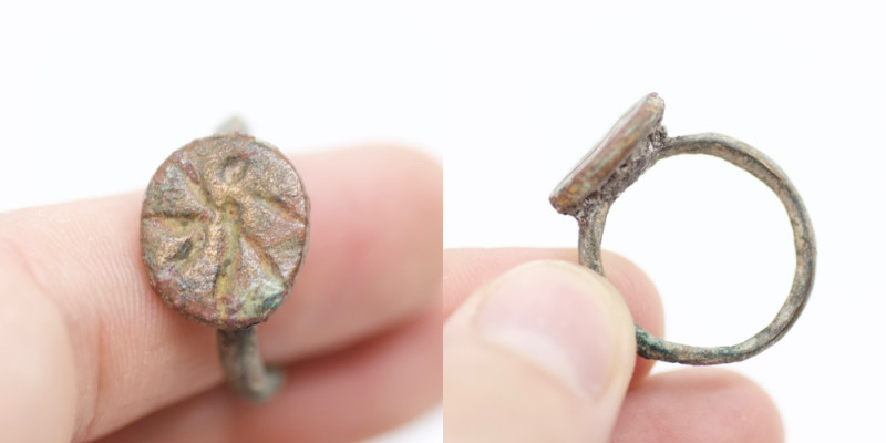 A ancient Elymais Bronze ring. 5.09g/ 27mm