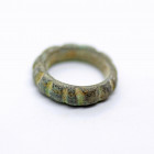 A ancient Sassanian or Islamic Bronze patterned ring.