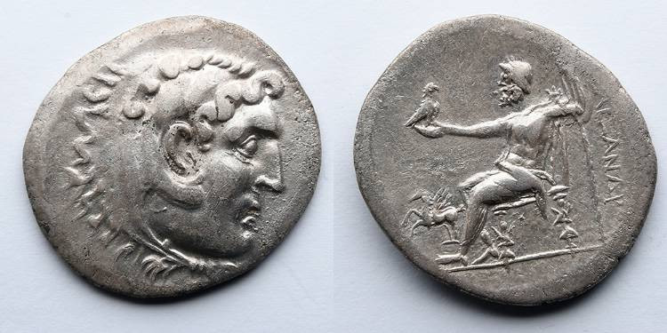 GREEK: Macedonia, Alexander III the Great, 169-168 BC (CY 5), AR Tetradrachm (31...