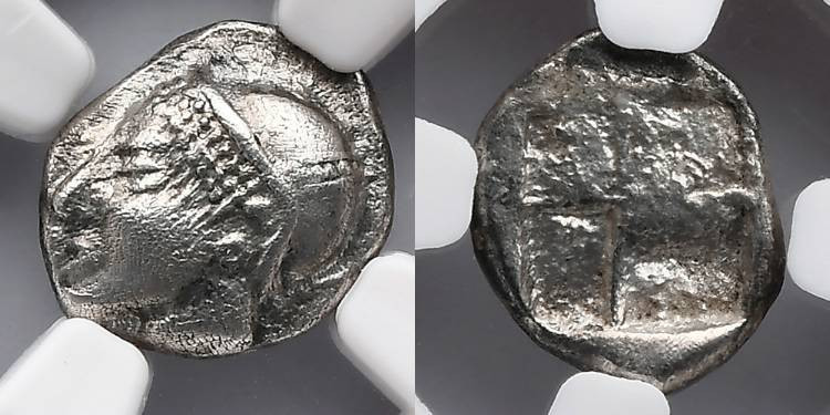 GREEK: Ionia Phocaea, c. 6th to 5th Century BC, AR Diobol or Hemidrachm, NGC XF....