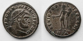 ROMAN EMPIRE: Maximianus, AE Follis, AD 286-305 (29mm, 9.9g), Heraclea Mint, 4th officina. Struck c. AD 297-298. XF/VF. Beautiful large coin. Silvered...