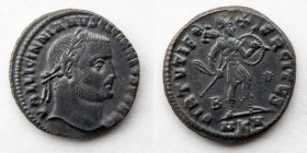 ROMAN EMPIRE: Licinius I, AE Follis, 308-324 AD, 25mm, 7.03g. Cyzicus Mint, 2nd officina. Struck c. AD 309-310. Obverse: VAL LICINNIANVS LICINIVS P F ...