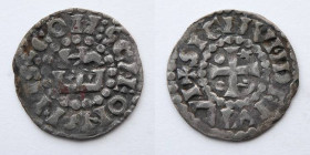 FRANCE: Provincial Maine, c. 12th Century, BI Denier (20mm, 1.18g, 6h). Immobilized issue of Herbert I Eveille-Chien. 1014/5-1032/5. Cineomans (Le Man...