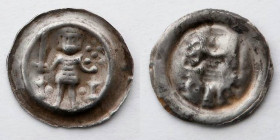 GERMANY: Anhalt (principality), Uncertain Ruler, 13th Century, AR Brakteate (20mm, .55g). Aschersleben, Wegeleben, or Kothen mints. Struck after 1245....