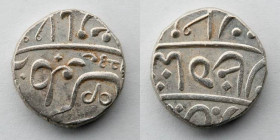 BOMBAY PRESIDENCY: AR rupee, Poona (Pune), 22mm, 11.3g. EF /AU. Purchased from Steve Album.The third Anglo - Maratha war (the Pindari war) ended in 18...