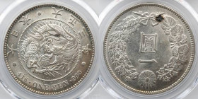 JAPAN: Taisho Yen Year 3 (1914) MS62 PCGS, KM-Y38, JNDA 01-10A. PCGS # 36667927.