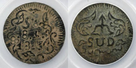 MEXICO, WAR OF INDEPENDENCE: 1813 Eight 8 Copper Reales, Oaxaca, 35m, 20g, ANACS VF35. KM234. Very interesting type.