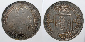 NETHERLAND: Utrecht. Provincial Rijksdaalder 1623 AU 53 NGC, TOP POP AT NGC! Nice toning. KM14, Dav-4836. NGC # 6062303-009.