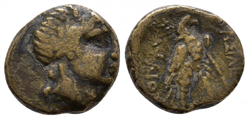 Seleukid King of Syria. Sardes. Achaios, usurper 220-214 BC. AE Laureate head of...