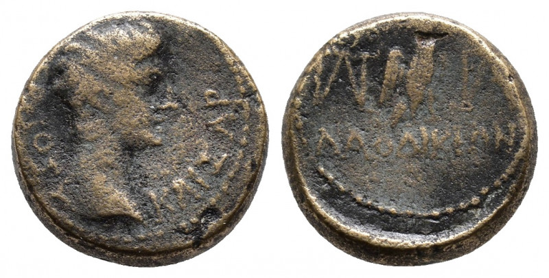 Phrygia. Laodikeia ad Lycum. Augustus 27 BC-AD 14. Polemon Philopatris (ΠΟΛΕ ΦΙΛ...