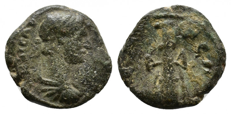 Pisidia, Selge. Hadrian (117-138). Æ . ΑΔΡΙΑΝΟϹ ΚΑΙϹΑΡ. Laureate, draped and cui...