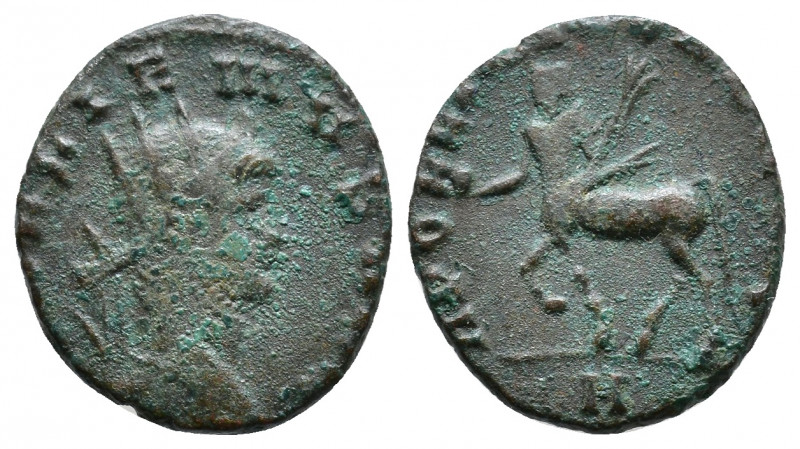 Gallienus (253-268). AE Antoninianus, Rome. Obv. GALLIENVS AVG, Radiate head to ...