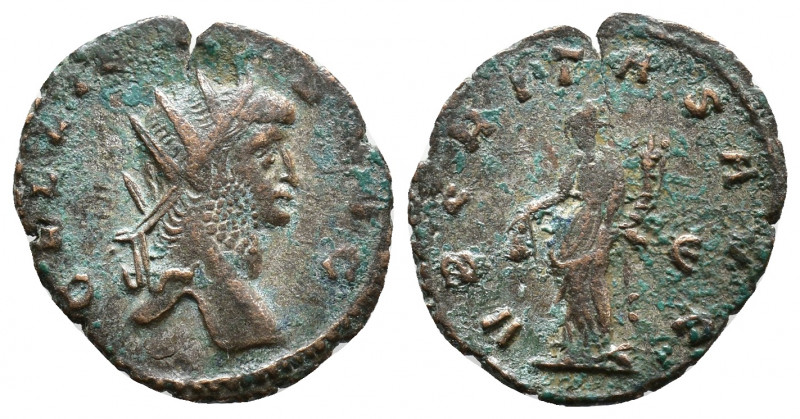 Gallienus Æ Antoninianus. Rome, AD 260-268. GALLIENVS AVG, radiate head right / ...