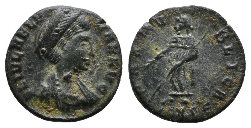 Helena (Augusta, 324-328/30). Ӕ. Constantinople. Obv: FL IVL HELENAE AVG. Draped...