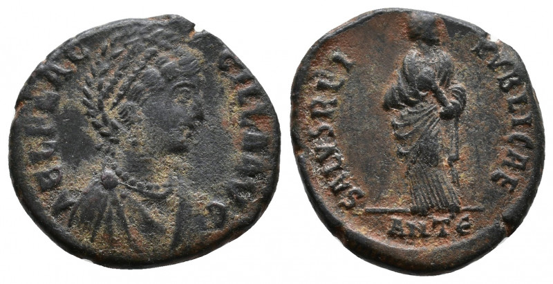 Aelia Flacilla Æ. Antioch, AD 383-388. AEL FLACCILLA AVG, draped bust right, wit...