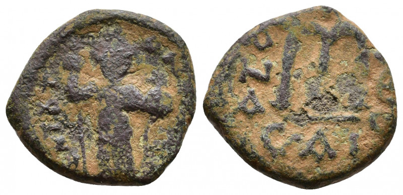 Arab-Byzantine, c. 660s-680s. Æ Fals 4,99g