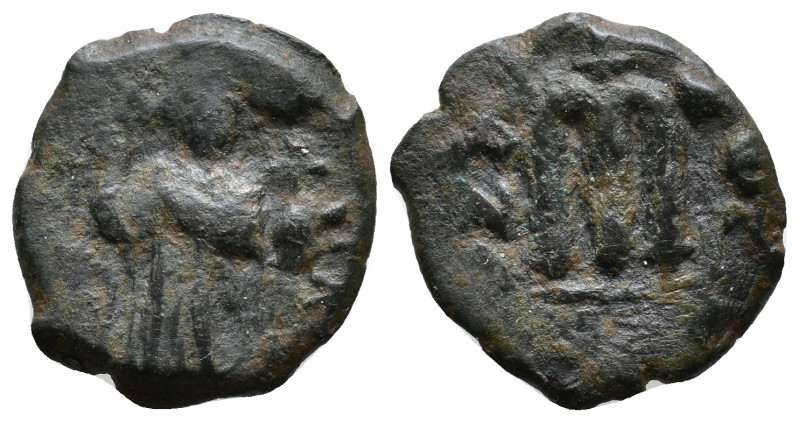 Arab-Byzantine, c. 660s-680s. Æ Fals 4,03g