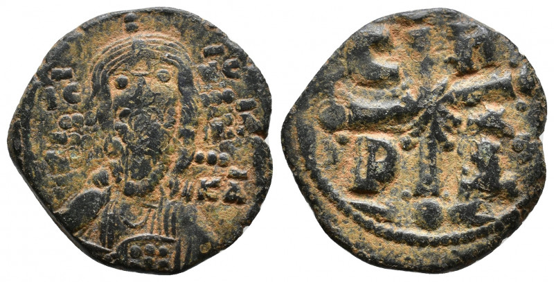 Romanus IV Diogenes, 1068-1071. Follis. AE 6,4g. Overstruck