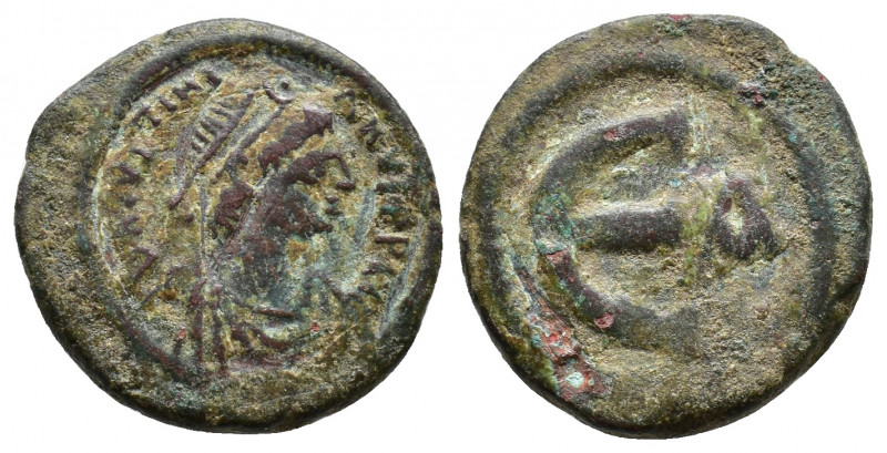 Justinian I Æ Pentanummium. Theoupolis AE 4,05g