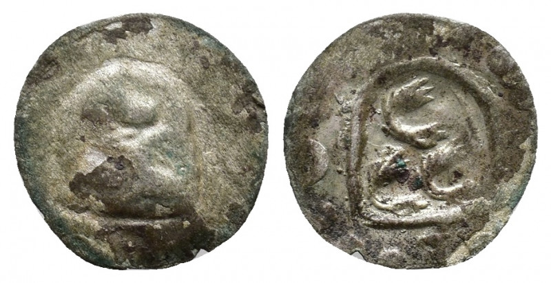 Uncertain medieval Silver coin, AR 0,15gr