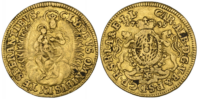 Germany, Bavaria, Karl Albert (1726-44), ducat, 1739, 3.45g, (F. 236), good fine...