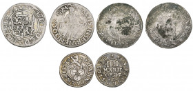 Brunswick-Wolfenbüttel, Julius (1568-89), quarter-lichttaler, 1579 Goslar (Welter 591), fine, reverse better; Lüneburg, doppelshilling, 1530 (Jesses 1...
